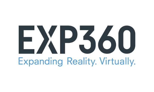 Logo EXP360 - Expanding Reality. Virtually.